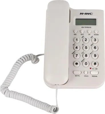 Produktbild von Home Hotel Kabelgebundenes Tisch-Wandtelefon Festnetztelefon für das Büro (weiß)