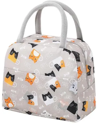 Produktbild von Isolierte Lunchbox, wasserdicht, thermisch, grau, für Outdoor, Picknick, Arbeit