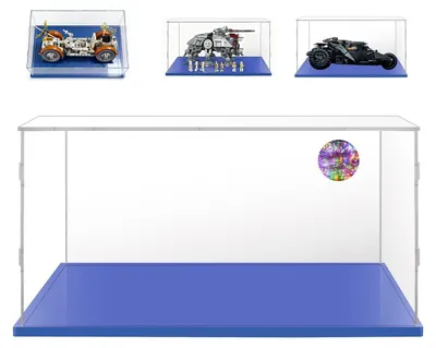 Imagen del producto de Vitrina de acrílico para modelos de automóviles a escala 1/10, dimensiones: 50x30x25 cm