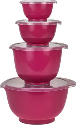 Immagine prodotto di Set di 4 ciotole Rosti con coperchio "Margrethe" Nuovo rosa scuro (barbabietola) 0,25+0,5+1,5+3,0L