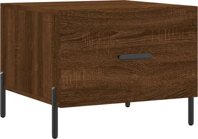 Produktbild von vidaXL Couchtisch Braun Eichen-Optik 50x50x40 cm Holzwerkstoff