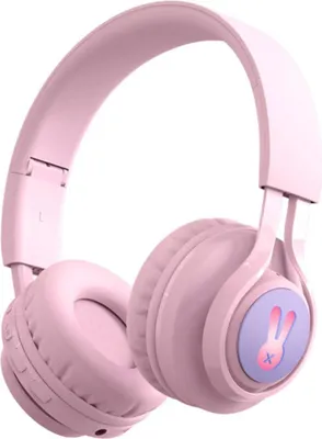Immagine prodotto di TechKidz, auricolare audio Bluetooth 5.0 con retroilluminazione a LED modello RabbiX, rosa