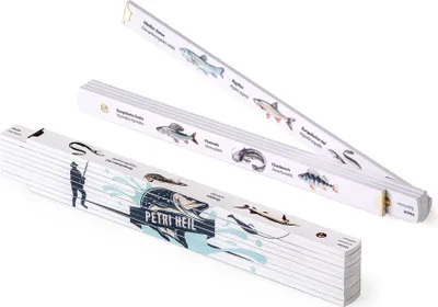 Produktbild von Geschenkset für Angler: 1m & 2m Zollstöcke Block 52 & 51 mit Stahlgelenken