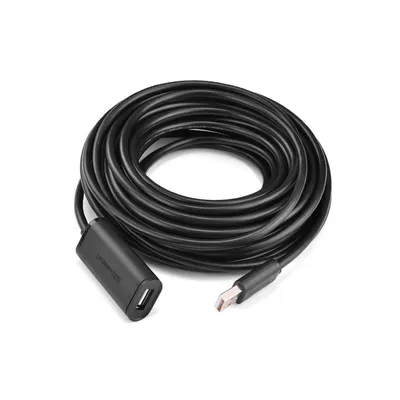 Produktbild von Ugreen 10321, 10 m, USB A, USB A, USB 2.0, Schwarz