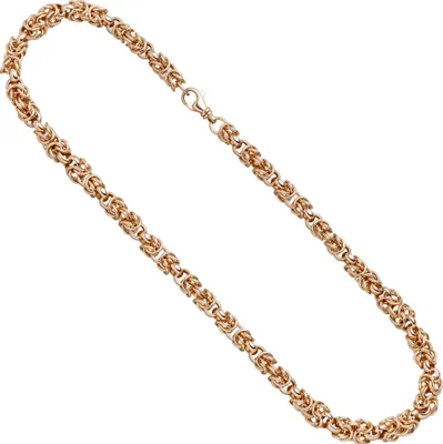 Produktbild von JOBO Collier Halskette 925 Sterling Silber rotgold vergoldet 50 cm Kette