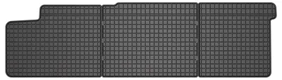 Imagen del producto de Alfombrillas de goma para Volkswagen Transporter T6 2015-2019 – juego de 3 piezas, negras, a medida – Wielganizator SolidPRO