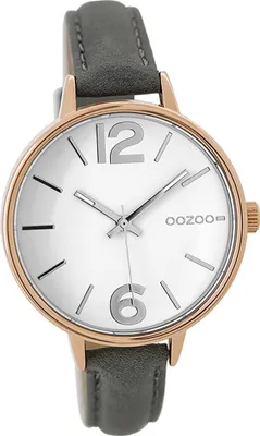 Obrázok produktu pre Oozoo kožené dámske hodinky analógové quartzové hodinky s náramkom biele Hodinky D2UOC9483A