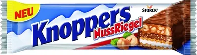 Produktbild von Storck Knoppers Nussriegel, Milch-Haselnuss-Schnitte, 24 Riegel je 40g