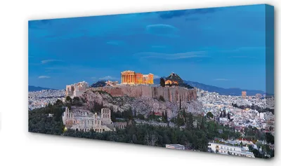 Produktbild von Leinwandbild 100x50 Wandkunst Griechenland Panorama von Athen