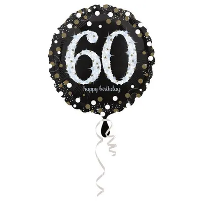 Produktbild von Amscan 3213201, Spielzeugballon, Folie, Schwarz, Braun, Weiß, Geburtstag, Rund, 430 mm
