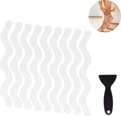 Produktbild von 24 Stück Anti-Rutsch Pads rutschfeste Streifen Für Duschklebstoffe rutschfeste Badewanne Transparente und rutschfeste Aufkleber  Für Treppen Badewannenboden