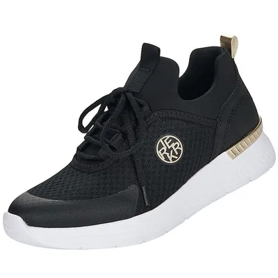 Produktbild von Rieker Damen Slipper sportlich schwarz Gr. 38