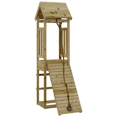Produktbild von vidaXL Spielturm mit Kletterwand Imprägniertes Kiefernholz