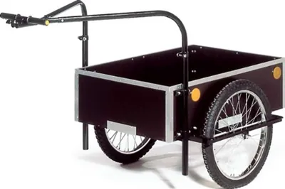 Produktbild von Roland Fahrradanhänger Profi Doppeldeichsel 120 Liter, Braun