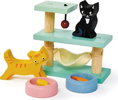 Produktbild von Tender Leaf Toys Katzen SET (Material Holz, Kinderspielzeug, 2-Teilig) 7508161