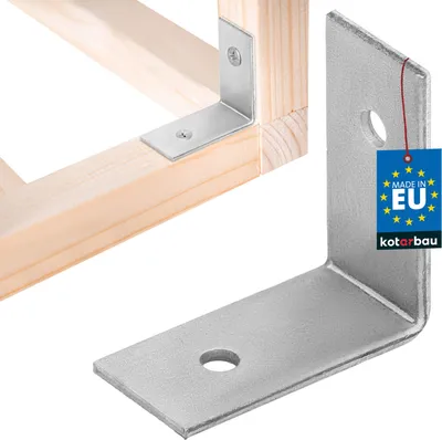 Obrázok produktu pre KOTARBAU® Uhlová spojka 30 x 30 x 15 mm pozinkovaná oceľ strieborná ťažká uhlová spojka nosníka nábytku uholníková spojka z plechu spojka z dreva uholníková spojka na polici kovová pozinkovaná stabilná odolná oceľová uhlová spojka
