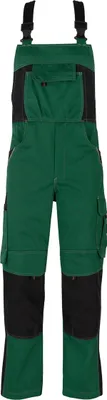 Produktbild von beb HANDWERK Herren Latzhose INFLAME Polyestermix Grün/Schwarz 28