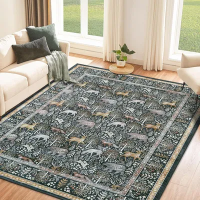 Zdjęcie produktu dla Omgoods - Dywan 120x170 cm - Możliwość prania i antypoślizgowa podkładka, idealny do różnych pomieszczeń