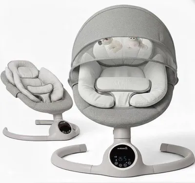 Productafbeelding van Elektrische Baby Schommel - Baby Bouncer Baby Wipstoel - Baby Ontspanning - Natuurlijke Beweging
