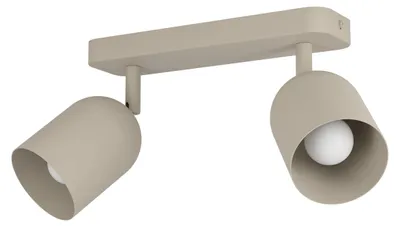 Productafbeelding van Design plafondspot Tilston 2-lichts zand bruin