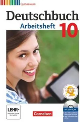 Immagine prodotto di Deutschbuch Gymnasium 10. Schuljahr - Allgemeine Ausgabe - Arbeitsheft mit Lösungen und Übungs-CD-ROM