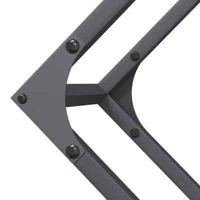 Immagine prodotto di vidaXL Porta legna antracite 100x25x100 cm Acciaio laminato a freddo