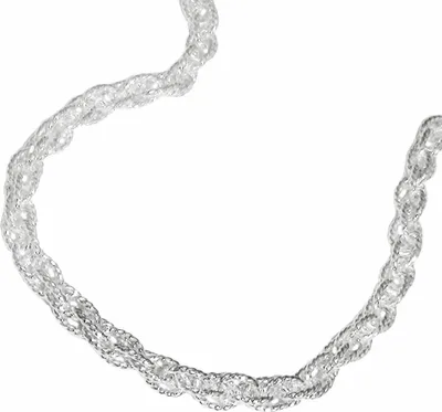 Zdjęcie produktu dla Bransoletka 3mm podwójny łańcuszek kotwica srebro 925 19cm srebro 3mm