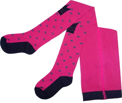Produktbild von Kinderstrumpfhosen für Mädchen aus Baumwolle Krone Rosenblüte Größe 92-98