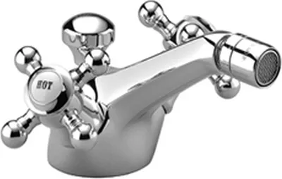 Produktbild von Dornbracht MADISON Bidet-Einlochbatterie mit Ablaufgarnitur, Ausladung 125mm, 24510360-09