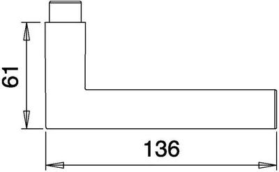 Image de edi Pièce de perçage de poignée de porte 108 VA F00/VA ma 4-KT.10mm DIN droite/li - 2108/1009/00
