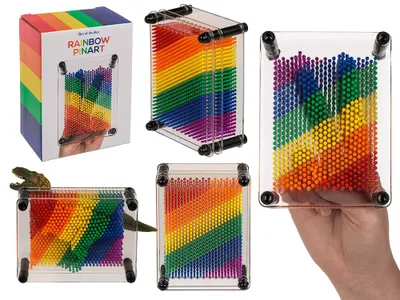 Obrázek produktu pro OOTB Pin Art Rainbow Pride cca 12 x 9 cm