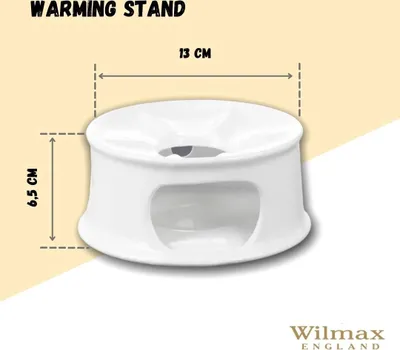 Zdjęcie produktu dla Podgrzewacz do potraw Wilmax 13 cm, porcelana, biały WL-996006/A