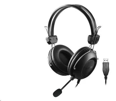 Immagine prodotto di A4Tech HU-35 Cuffia USB ad archetto nera