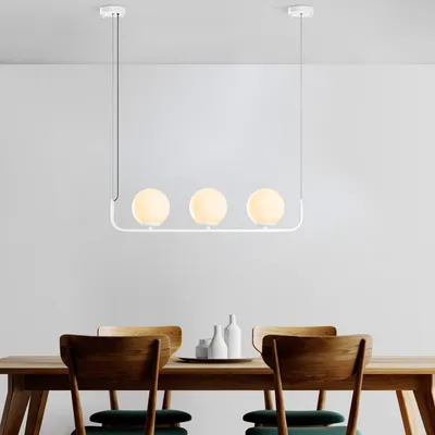 Immagine prodotto di Opviq, Faruk - 13717, Lampadario, CORPO IN METALLO, bianco, 110 x 76 x 15 cm