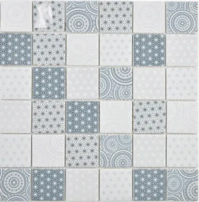 Produktbild von GLAS Mosaik ECO blau Wand Fliesenspiegel Küche Bad Mosaikfliese Wand Fliesenspiegel Küche Bad_f | 10 Mosaikmatten