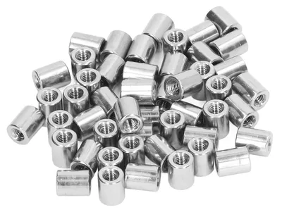 Produktbild von Kuppelmutter M4 x 0,7 - 50 Stück - Vollgewinde - Edelstahl 304 - Langlebig - Chemikalienbeständig - Mutter