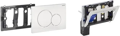 Produktbild von Geberit 115770115 Sigma01 Serie Betätigungsplatte aus Kunststoff mit Zweimengenspülung (1 Stück)
