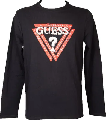 Immagine prodotto di T-shirt uomo GUESS maglia manica lunga girocollo con stampa slim fit cotone elasricizzato articolo M2BI55J1314, US XL - MEX/ES EG - UK 42 - EUR 52 - IT XL -CAN TG, Cotone 95%,Spandex 5%