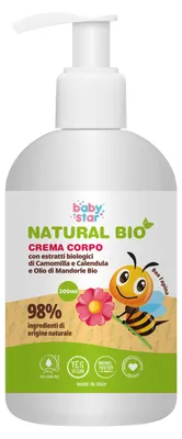 Immagine prodotto di Babystar Crema Corpo Natural Bio 300 Ml