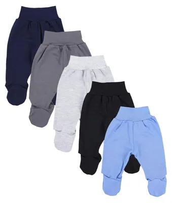 Zdjęcie produktu dla Spodnie dla niemowląt TupTam unisex z nogawkami, kolorowe, zestaw 5 sztuk, kolor: chłopięcy 5, rozmiar: 50