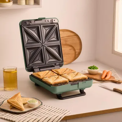 Produktbild von STONE STUDIO - Sandwichgrill und Waffeleisen mit austauschbaren Platten