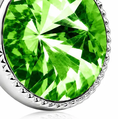 Produktbild von LUISIA® Solitär Ohrstecker "Joy" mit Kristallen von Swarovski® | Peridot