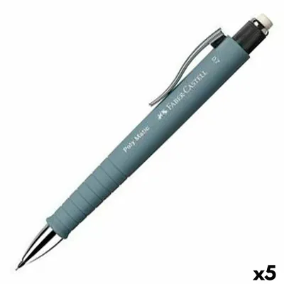 Image de Porte-mines Faber-Castell Poly Matic Gris 0,7 mm (5 pièces)