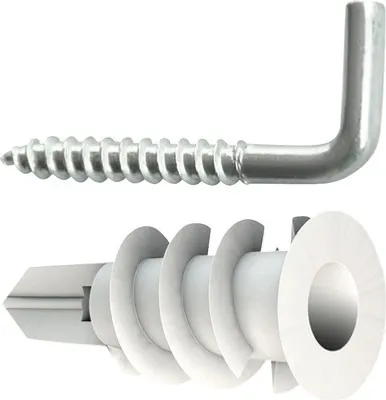 Produktbild von TOX 068 701 501, Schrauben- & Dübelsatz, Beton, Metall, Kunststoff, Grau, Weiß, 4 mm, 35 mm