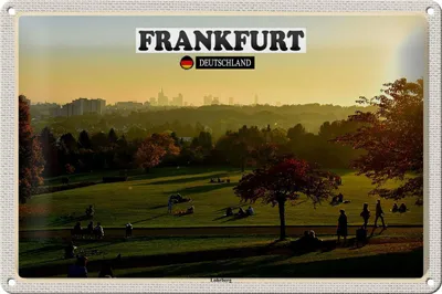 Produktbild von Blechschild Städte Frankfurt Lohrberg Ausblick Park 30x20cm