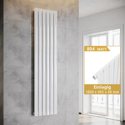Zdjęcie produktu dla Grzejnik płytowy SONNI Grzejnik pionowy Jednowarstwowy Biały 1800×465mm