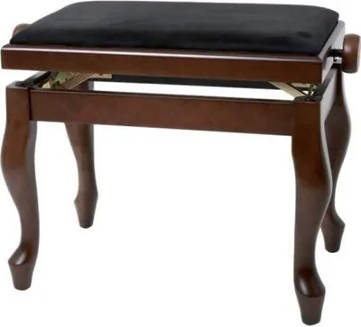 Produktbild von Pianokruk verstelbaar mit Holz, schwarz, 100 cm