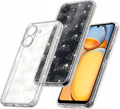 Image de Techsuit Sparkle Skin Back Cover Housse pour Xiaomi Redmi 13C 4G/Xiaomi Poco C65 - Transparent