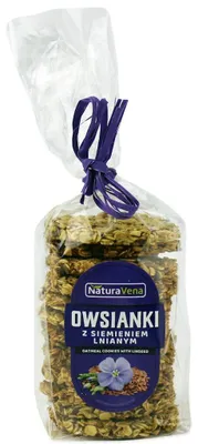 CIASTKA OWSIANKI Z SIEMIENIEM LNIANYM 175 g - NATURAVENA