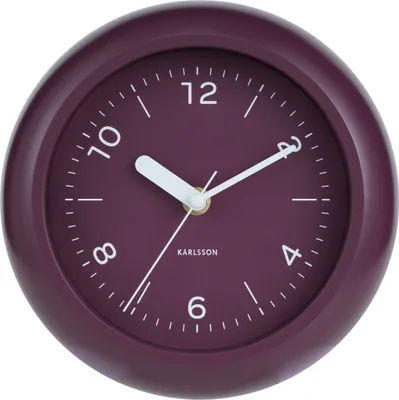 Produktbild von Karlsson - Wanduhr Slope - Dunkelmauve - Ø20cm